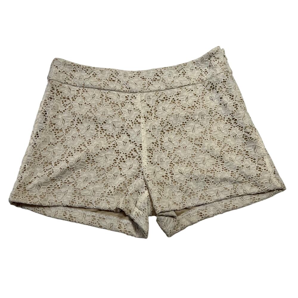 Romeo & Juliet Couture Mid Rise Lace Shorts Size Large Boho Cottagecore Festival